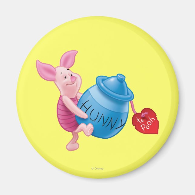 Piglet and Hunny Pot Magnet (Front)