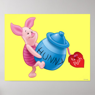 Piglet and Hunny Pot Poster