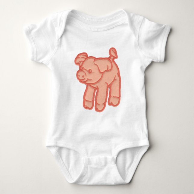 Piglet Baby Bodysuit (Front)