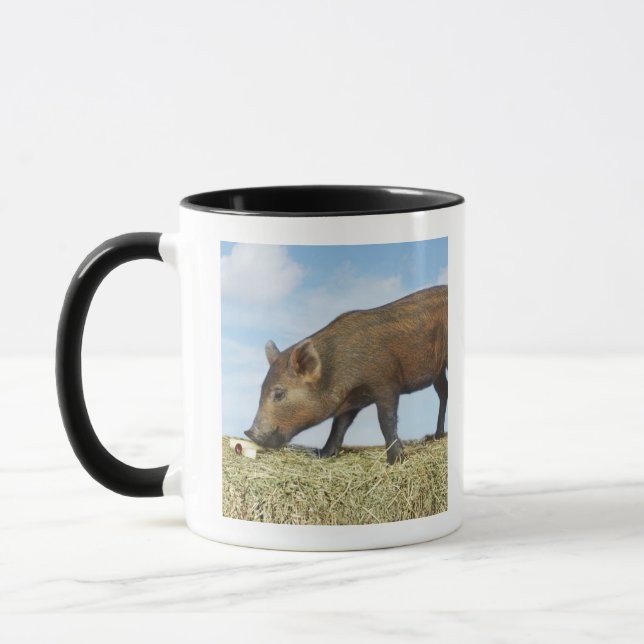 Piglet Eating Mug (Left)