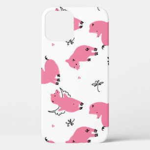 Piglet Fantasy: Whimsical Seamless Design. iPhone 12 Case