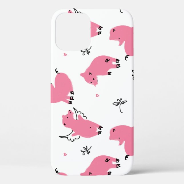 Piglet Fantasy: Whimsical Seamless Design. Case-Mate iPhone Case (Back)