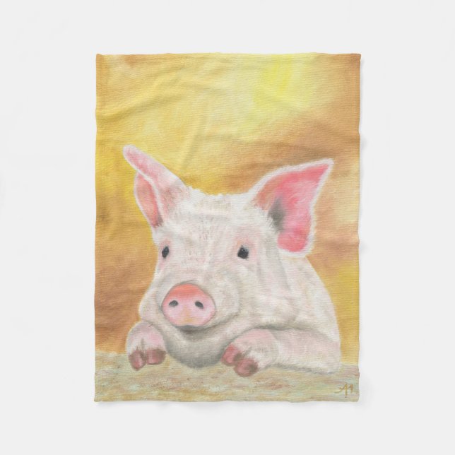 Piglet fleece blanket (Front)