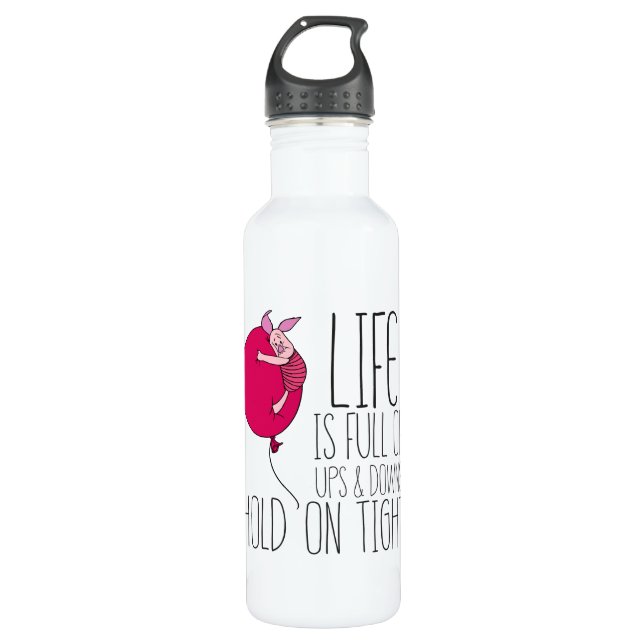 Piglet | Life is Full of Ups & Downs 710 Ml Water Bottle (Front)