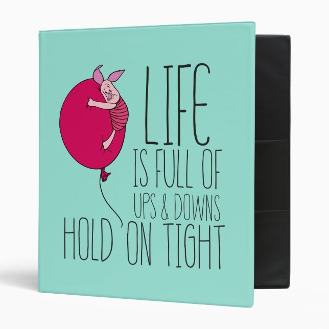 Piglet | Life is Full of Ups & Downs Binder (Front/Inside)