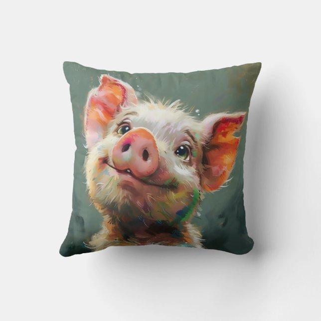 Piglet Throw Pillow (Back)