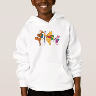 Piglet, Tigger, and Winnie the Pooh Hiking