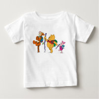 Piglet, Tigger, and Winnie the Pooh Hiking