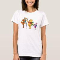 Piglet, Tigger, and Winnie the Pooh Hiking