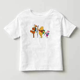 Piglet, Tigger, and Winnie the Pooh Hiking Toddler T-shirt