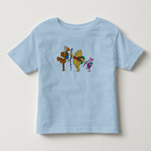 Piglet, Tigger, and Winnie the Pooh Hiking Toddler T-shirt