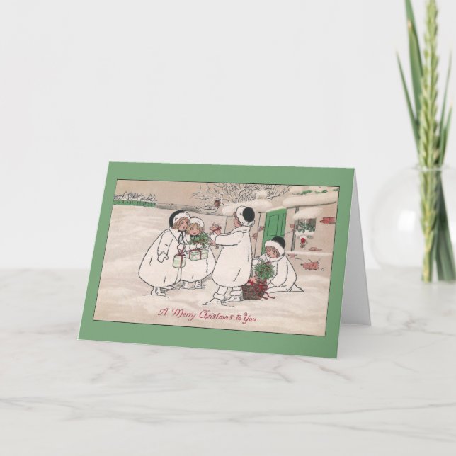 Piglets for Christmas Holiday Card (Front)