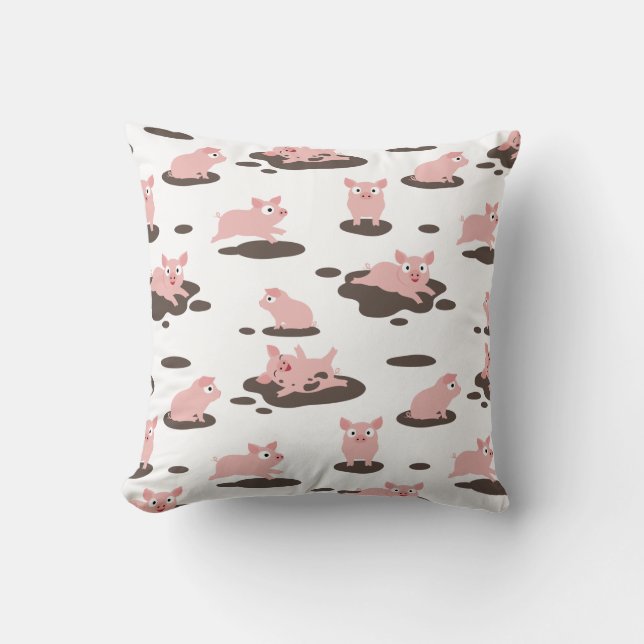 Piglets Throw Pillow (Front)