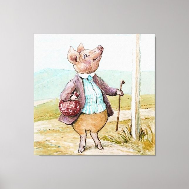 Pigling Bland Going to Market by Beatrix Potter Canvas Print (Front)