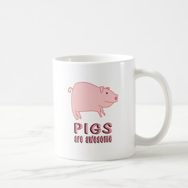 Pigs are Awesome Coffee Mug (Right)