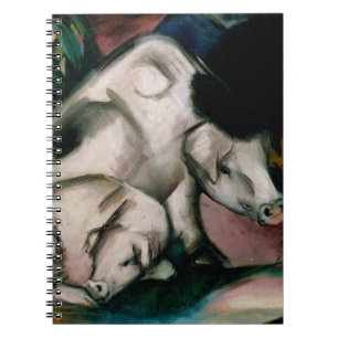Pigs, c.1912 (oil on canvas) notebook