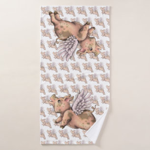 Pigs Fly Bath Towel