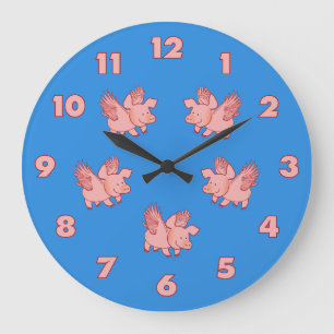 Pigs Fly custom clock