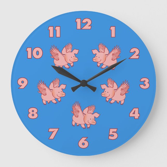 Pigs Fly custom clock (Front)