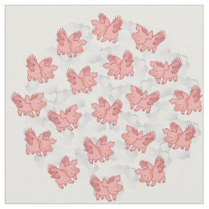 PIGS FLY customizable fabric
