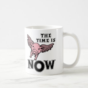 Pigs Fly Now Funny Mug