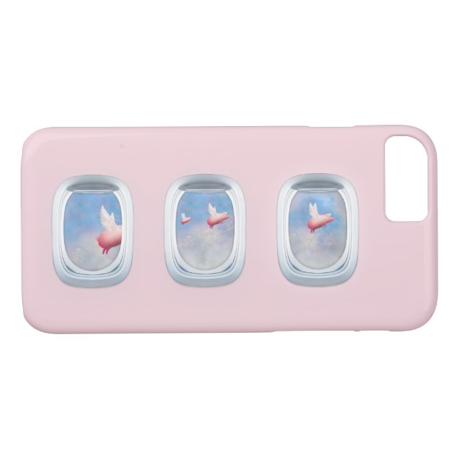 Pigs Fly Past Airrplane Windows Case-Mate iPhone Case (Back (Horizontal))