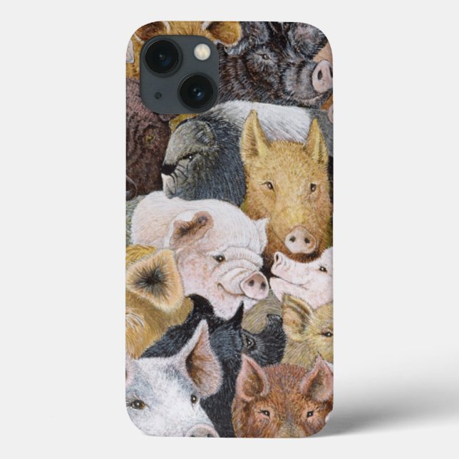 Pigs Galore Case-Mate iPhone Case (Back)
