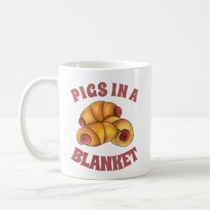 Pigs in a Blanket Crescent Roll Hot Dog Junk Food Coffee Mug