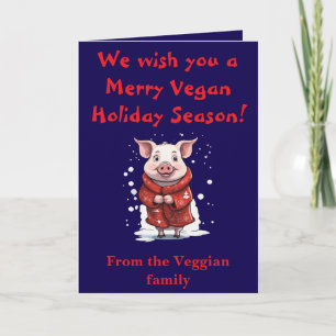 Pigs In Blankets Cute Animal Lover Christmas With Card