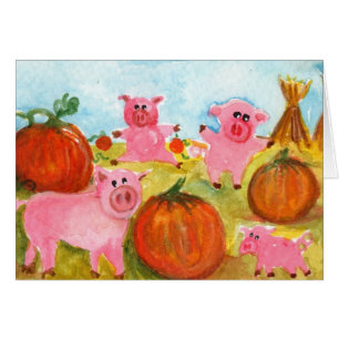 Pigs in Pumpkin Patch