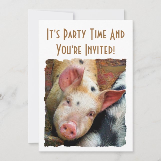 PIGS INVITATION (Front)