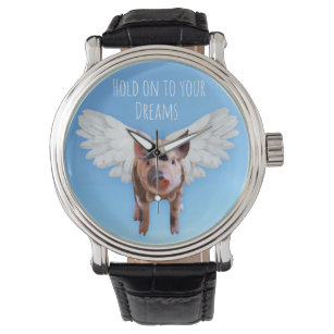 Pigs Might Fly Funny Quirky Watch