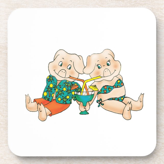 Pigs Paradise Coaster (Front)