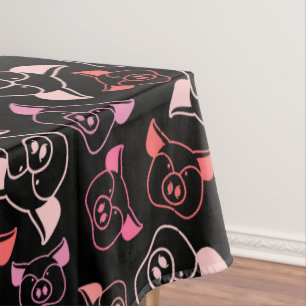 Pigs Pattern Tablecloth