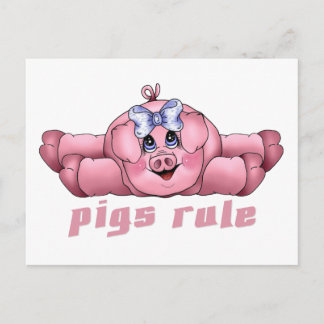 Pigs Rule Postcard