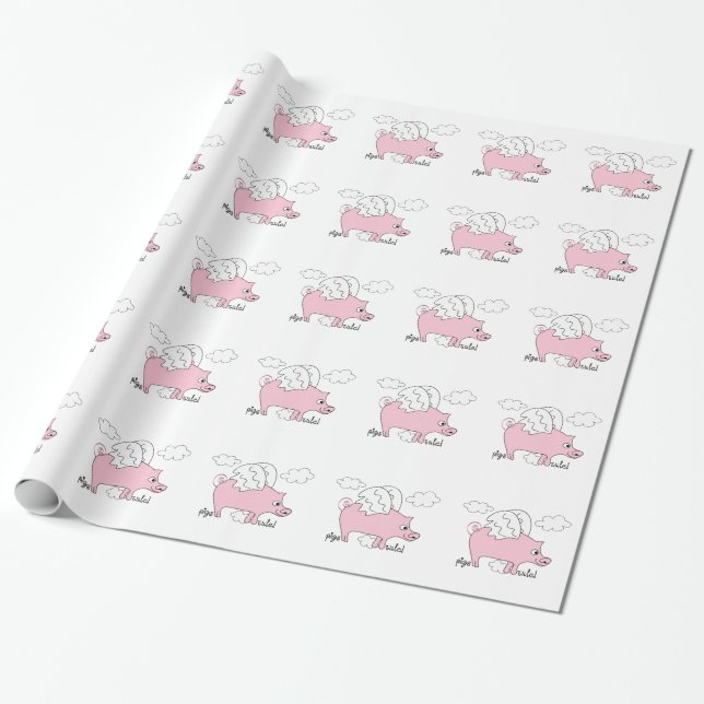 Pigs Rule! Wrapping Paper (Unrolled)