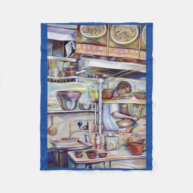 Pigtail Soup, Singapore Fleece Blanket (Front)
