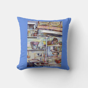 Pigtail Soup, Singapore Throw Pillow