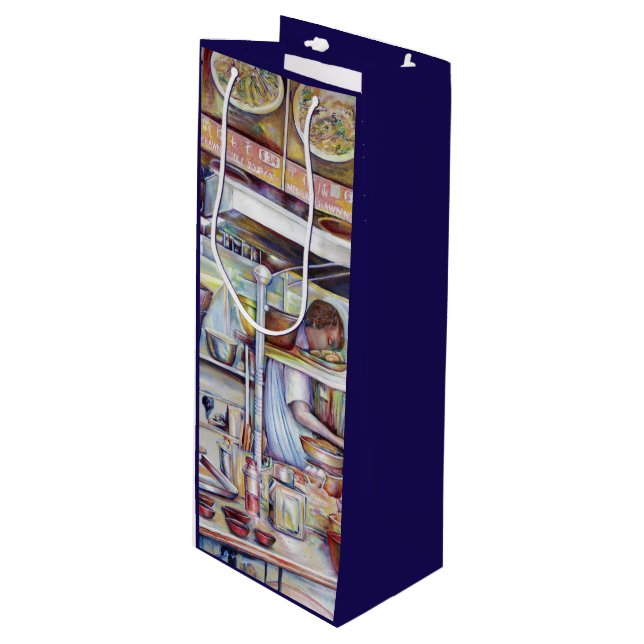 Pigtail Soup, Singapore Wine Gift Bag (Front Angled)