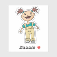Pigtails and overalls