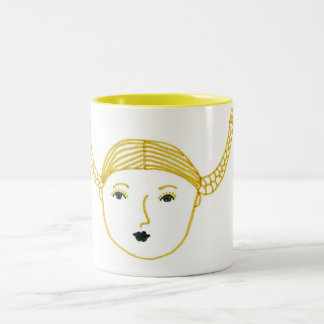 Pigtails Two-Tone Coffee Mug
