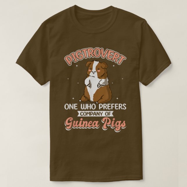 Pigtrovert Furry Potato Guinea Pig  T-Shirt (Design Front)