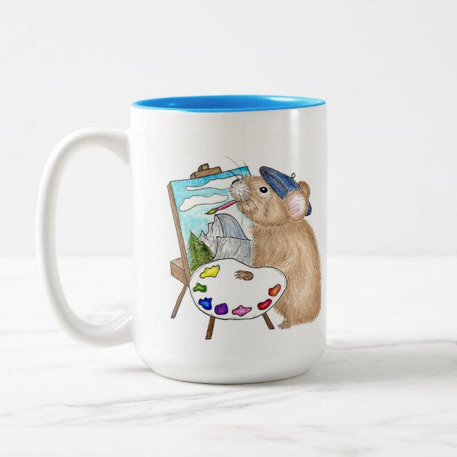 Pika Peint Plein Air Mug (Gauche)