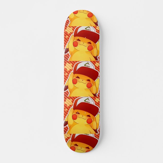 Pikachu Trainer Cap  Skateboard (Front)