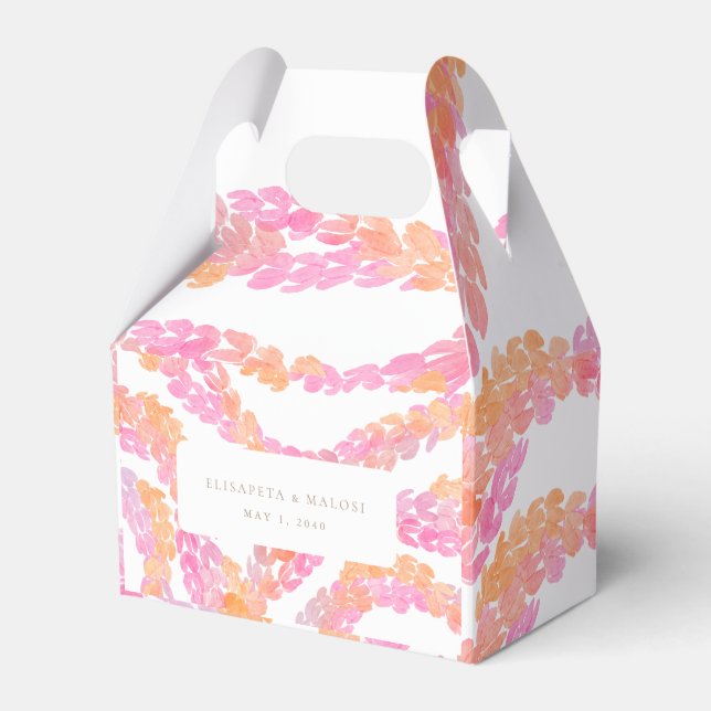Pikake Wedding Favor Box (Front Side)