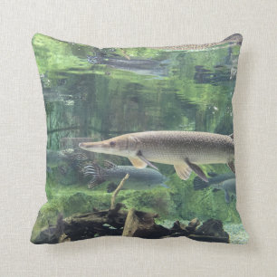 Pike Fish Throw Pillow