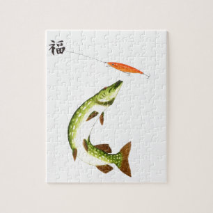 Pike fishing jigsaw puzzle
