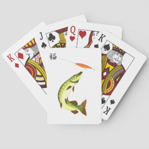 Pike fishing playing cards