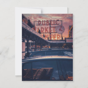 Pike Market Centre Seattle Washington Postcard