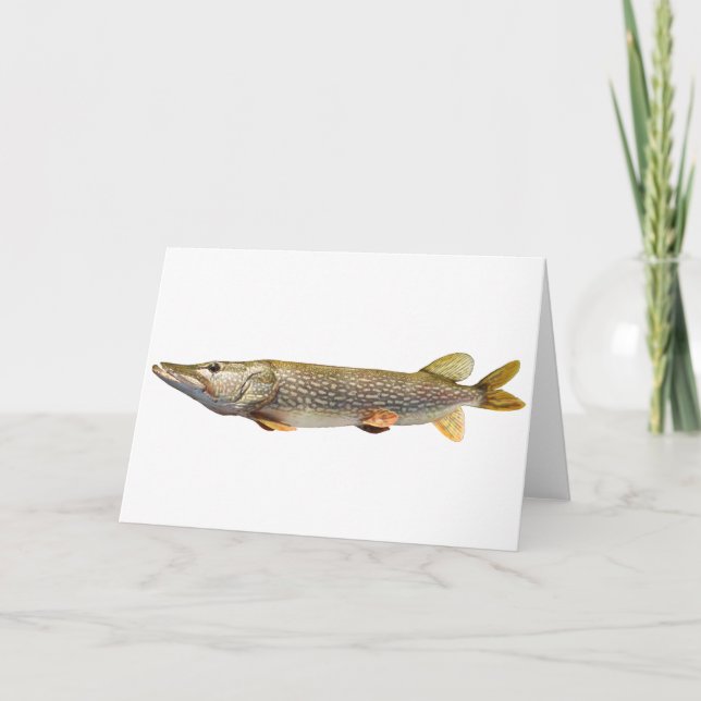 Pike Muski fishing Card (Front)